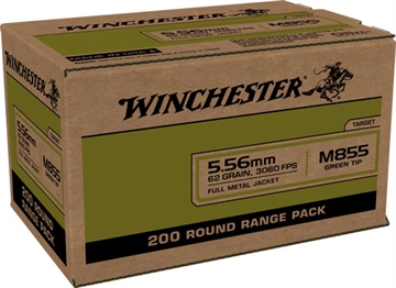 Picture of WINCHESTER USA 5.56X45 62GR GREEN TIP 800RD CASE LOT WM855200