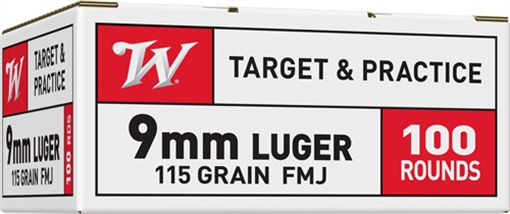 Picture of WINCHESTER USA 9MM LUGER 115GR FMJ 100RD 10BX/CS! USA9MMVP