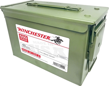 Picture of WINCHESTER USA PISTOL AMO 45 AUTO 230GR FMJ 500RD AMMO CAN (1 BOX PER CASE) USA45AC