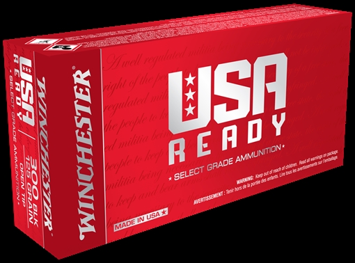 Picture of Winchester Ammo USA Ready 300Blackout 125gr Open Tip Range 20 Per Box/10 Case RED300