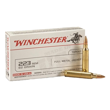 Picture of Winchester Ammo USA 223Rem 62gr Full Metal Jacket 20 Per Box/50 Case W223FMJ62