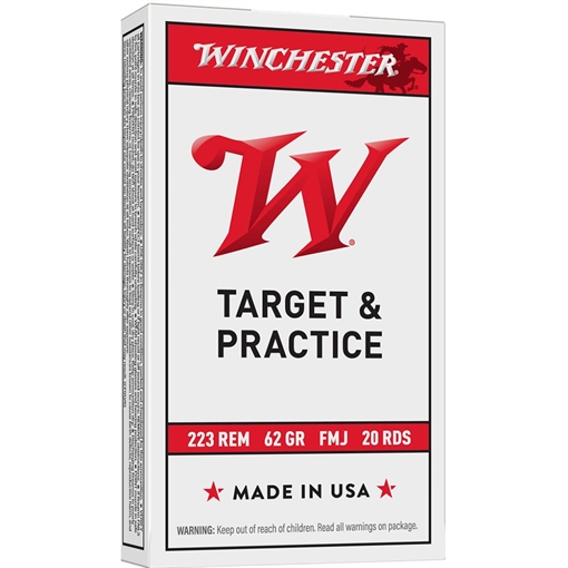 Picture of Winchester USA Rifle Ammunition .223 Rem 62 gr. FMJ 3100 fps 1000/ct Case (50 Boxes of 20/ct) USA223R3C