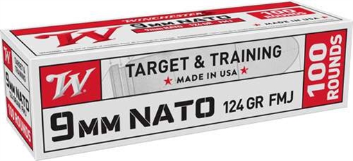 Picture of Winchester Winchester USA White Box Pistol Ammo 9mm 124 gr. FMJ 100 rd. W9NATOVP