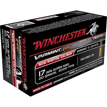 Picture of Winchester Winchester Varmint Rimfire Ammo 17 WSM 20 gr. 50 rd. S17W20
