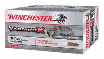 Picture of Winchester Ammo Varmint X 204Ruger 32gr Polymer Tip Rapid Expansion 20 Per Box/10 Case X204P