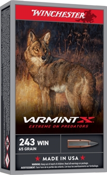 Picture of Winchester Ammo Varmint X 243Win 65gr Extreme Point 20 Per Box/10 Case X243PXP