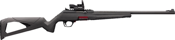 Picture of Winchester Repeating Arms Wildcat Combo Full Size 22 LR 10+1 18" Matte Blued Sporter Barrel, Picatinny Rail Matte Black Polymer Receiver, Gray Synthetic Stock, Reflex Red Dot, Ambidextrous 521104102