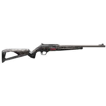 Picture of Winchester Repeating Arms Wildcat, Semi-automatic Rifle, 22 LR, 16.5" Threaded Barrel, 1/2x28 Thread Pitch, Matte Finish, Carbon Gray Camo, Polymer Stock, Rear Ghost Ring Sight, 10 Rounds, 1 Magazine 521154102