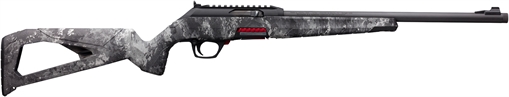 Picture of Winchester Repeating Arms Wildcat, Semi-automatic Rifle, 22 LR, 16.5" Threaded Barrel, 1/2x28 Thread Pitch, Matte Finish, Midnight Gray Camo, Polymer Stock, Rear Ghost Ring Sight, 10 Rounds, 1 Magazine 521128102