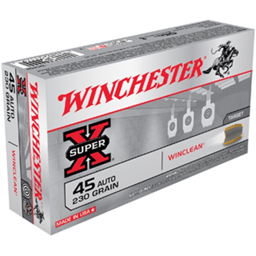 Picture of Winchester Ammo Super X 45ACP 230gr Winclean Brass Enclosed Base 50 Per Box/10 Case WC452
