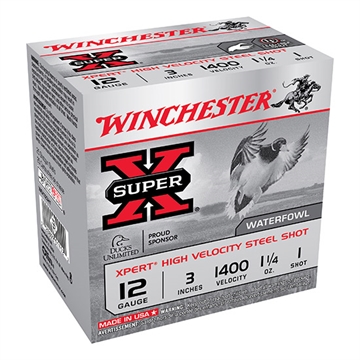 Picture of Winchester Ammo Super X Xpert High Velocity 12Gauge 3" 1 1/4oz 1Shot 25 Per Box/10 Case WEX123H1