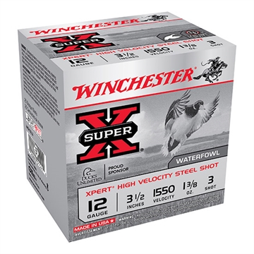 Picture of Winchester Ammo Super X Xpert High Velocity 12Gauge 3.50" 1 3/8oz 3Shot 25 Per Box/10 Case WEX12L3