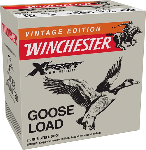 Picture of WINCHESTER AMMO VINTAGE XPERT GOOSE 12GA 3 1 1/8OZ BB 25/10 WEX123BBX