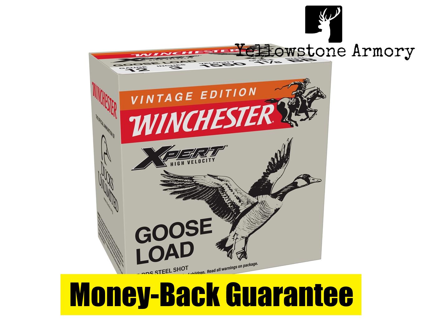 WINCHESTER XPERT HV STEEL GOOSE 12GA 3 1 1/8OZ BB 25/10 WEX123BBX-img-0