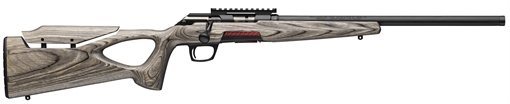 Picture of Winchester Repeating Arms Xpert Target 21 Sharp 10+1 18" Matte Black Threaded Bull Barrel, Matte Black Picatinny Rail Steel Receiver, Gray Adj Comb & LOP Thumbhole Laminate Stock 5252271003