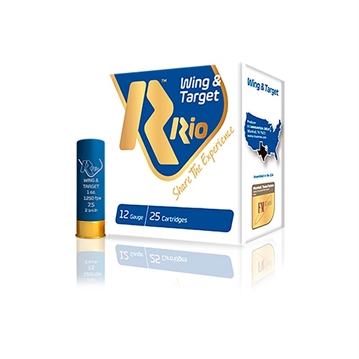 Picture of Rio Outdoors Corp. WING & TARGET 12 GAUGE 2-3/4'' 1OZ #7.5 SHOT 25/BOX WT2875