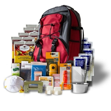 Picture of Wise Five Day Emergency Survival Kit Backpack For One Person-32 Servings Red RW01-621GSG(RED)