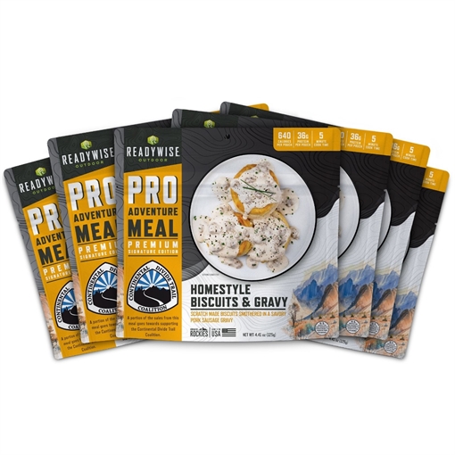 Picture of ReadyWise Outdoor Pro Adventure Meal - Homestyle Biscuits & Gravy with Sausage | 6 Pack RW05-190 RW05190