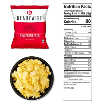 Picture of ReadyWise 144 Serving Freeze Dried Eggs Bucket RW05-516
