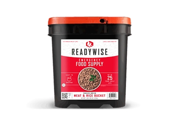 Picture of Readywise Freeze Dried Meat & Rice Survival Bucket 48 Servings Meat 40 Servings Rice RW07-704 RW07704