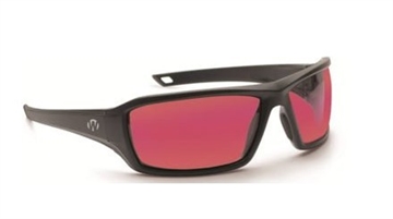 Picture of Walker's IKON Forge Shooting Glasses Black with Rose Lens GWP-IKNFF2-ROS