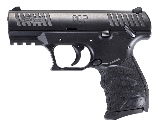 Picture of Walther Arms CCP M2 + 9mm Luger 8+1 3.54" Barrel, Polymer Frame With Picatinny Acc. Rail, Serrated Black Cerakote Steel Slide, Reversible Magazine Release, Manual Safety 5083500