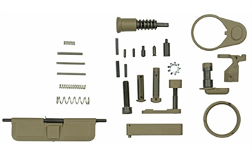 Picture of WMD Guns Accent Kit, Flat Dark Earth Finish, Includes Ejection Port Cover Door, Forward Assist, Safety Selector, Castle Nut, Receiver End Plate, Bolt Catch, Mag Lever, Mag Button, Pivot Pin, Takedown Pin, Trigger Guard, Buffer Retainer, and All Necessary Pins and Springs ACCKIT-FDE