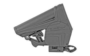 Picture of WMD Guns SlingStock Elite, Black, Fits Milspec AR15, Built-in Retractable Sling with QD Picatinny and Swivel Attachments SSE