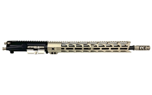 Picture of WMD Guns Complete Upper Receiver, 350 Legend, 16" Barrel, Low Profile Gas Block, Fits AR-15 Upper Receiver, 15" M-LOK Free Float Handguard, NiB-X Finish, Black Receiver, Nickel Handguard, Muzzle Brake    1-ANOUA350LEGEND