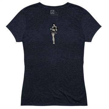 Picture of Magpul WOMEN'S HULA GIRL TRI-BLEND T-SHIRT SMALL NAVY MAG1124-410-S MAG1124410S
