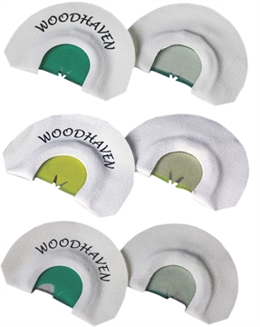 Picture of Woodhaven Top 3 Pro Pack Diaphragm Call Triple Reed Attracts Turkeys White 3 Per Pkg WH016