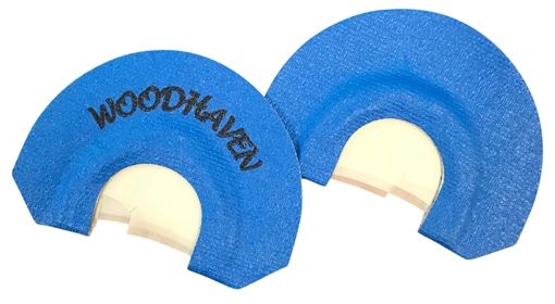 Picture of Woodhaven Blue Cutter Billy Yargus Diaphragm Call Triple Reed Attracts Turkeys Blue WH079