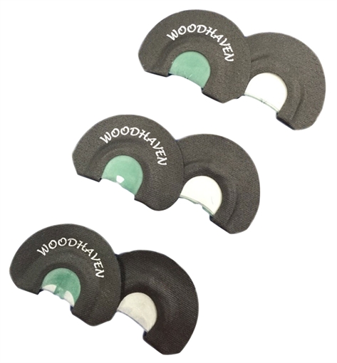 Picture of Woodhaven Ninja Diaphragm Call Triple Reed Attracts Turkeys Black 3 Per Pkg WH091