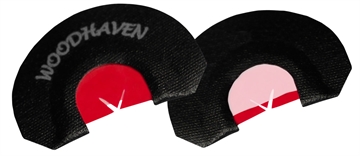 Picture of Woodhaven Red Ninja Power V Diaphragm Call Triple Reed Turkey Hen Sounds Attracts Turkeys Black WH302
