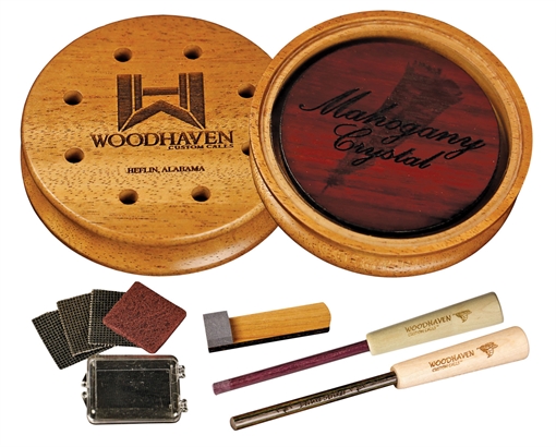 Picture of Woodhaven Mahogany Crystal Friction Call Attracts Turkeys Natural Glass/Wood WH355