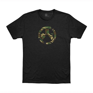 Picture of Magpul WOODLAND CAMO ICON CVC T-SHIRT SMALL BLACK MAG1172-001-S