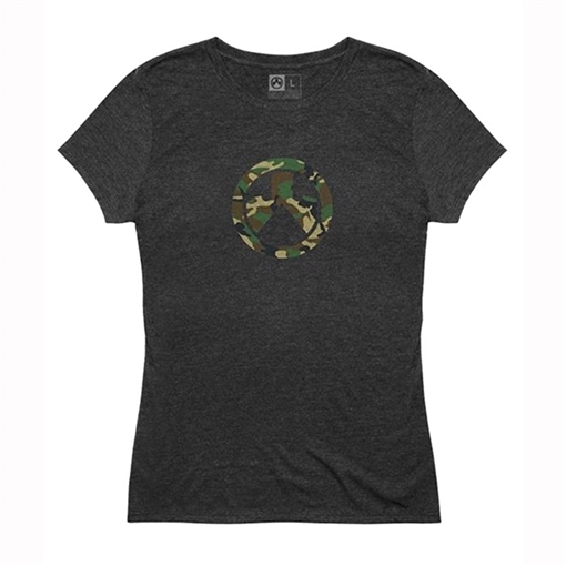 Picture of Magpul WOODLAND CAMO ICON TRI-BLEND T-SHIRT 2X CHARCOAL HEATHER MAG1171-011-2XL