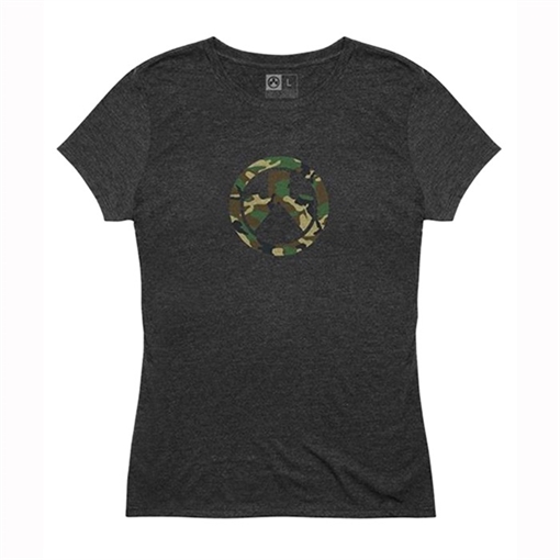 Picture of Magpul WOODLAND CAMO ICON TRI-BLEND T-SHIRT 3X CHARCOAL HEATHER MAG1171-011-3XL