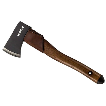 Picture of WOOX Ax1 Tomahawk Ax Walnut with Blued Finish and Leather Collar BU.AXE001.04
