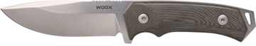 Picture of WOOX KNIFE ROCK 62 FIXED BLADE 4.25" GREY MICARTA PLAIN HNDL! BUKNF00107