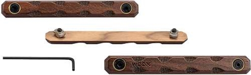 Picture of WOOX M-LOK & KEYMODE RAIL COVERS (SET OF 3) - WALNUT HMLK001SETS