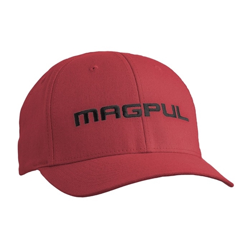 Picture of Magpul WORDMARK STRETCH FIT CAP S/M CARDINAL RED MAG1103-603-S/M
