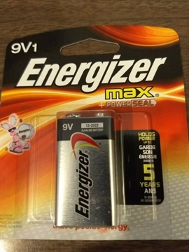 Picture of WORLD & MAIN MAX 9V BATTERIES 1PK 522BP 110217