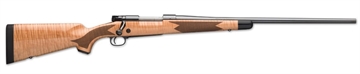 Picture of Winchester Repeating Arms Model 70 Super Grade 6.5 PRC Caliber with 3+1 Capacity, 24" Barrel, Polished Blued Metal Finish, Gloss AAA Maple Stock & No Sights Right Hand (Full Size) 535218294