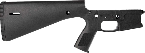 Picture of Wraithworks WARP-15 Polymer Stripped AR15 Lower Receiver - Black | Integral Buttstock & Pistol Grip | Trap Door Buttplate WARP15-BLK-S