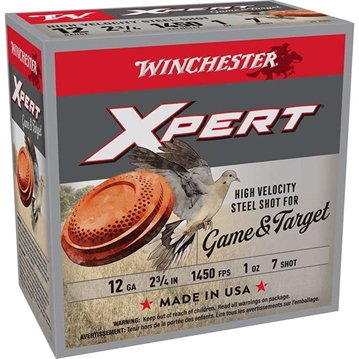 Picture of Winchester Ammo Xpert Game & Target 12Gauge 2.75" 1oz 7Shot 25 Per Box/10 Case WE12GTHV7