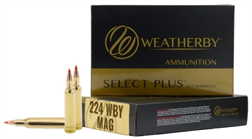 Picture of Weatherby 224WthbyMag 50gr Hornady V-Max 20 Per Box/10 Case H22450VMAX