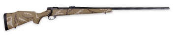 Picture of Weatherby Vanguard Outfitter Full Size 7mm PRC 3+1 26" Black Cerakote #2 Fluted/Threaded Barrel & Drilled & Tapped Steel Receiver, Tan w/Brown & White Sponge Monte Carlo Synthetic Stock VHH7MMPR6B