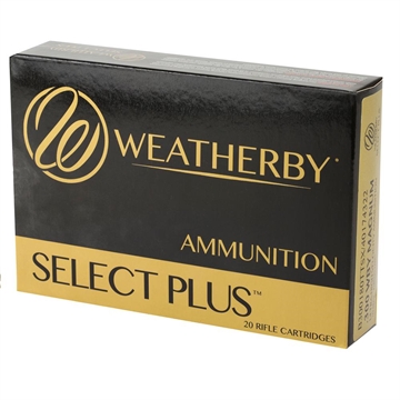 Picture of Weatherby Select Plus Swift Scirocco Rifle Ammunition .280 Ackley Improved 150 gr. PT 2925 fps 20/ct F280A150SCO