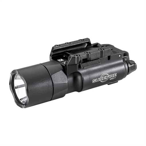Picture of Surefire X300 Turbo, Weaponlight, White LED, 650 Lumens, Fits Picatinny and Universal, 66,000 Candela, Lever Latch Attachment, For Pistols, Matte Finish, Black, 2x CR123 Batteries Included X300T-A X300TA